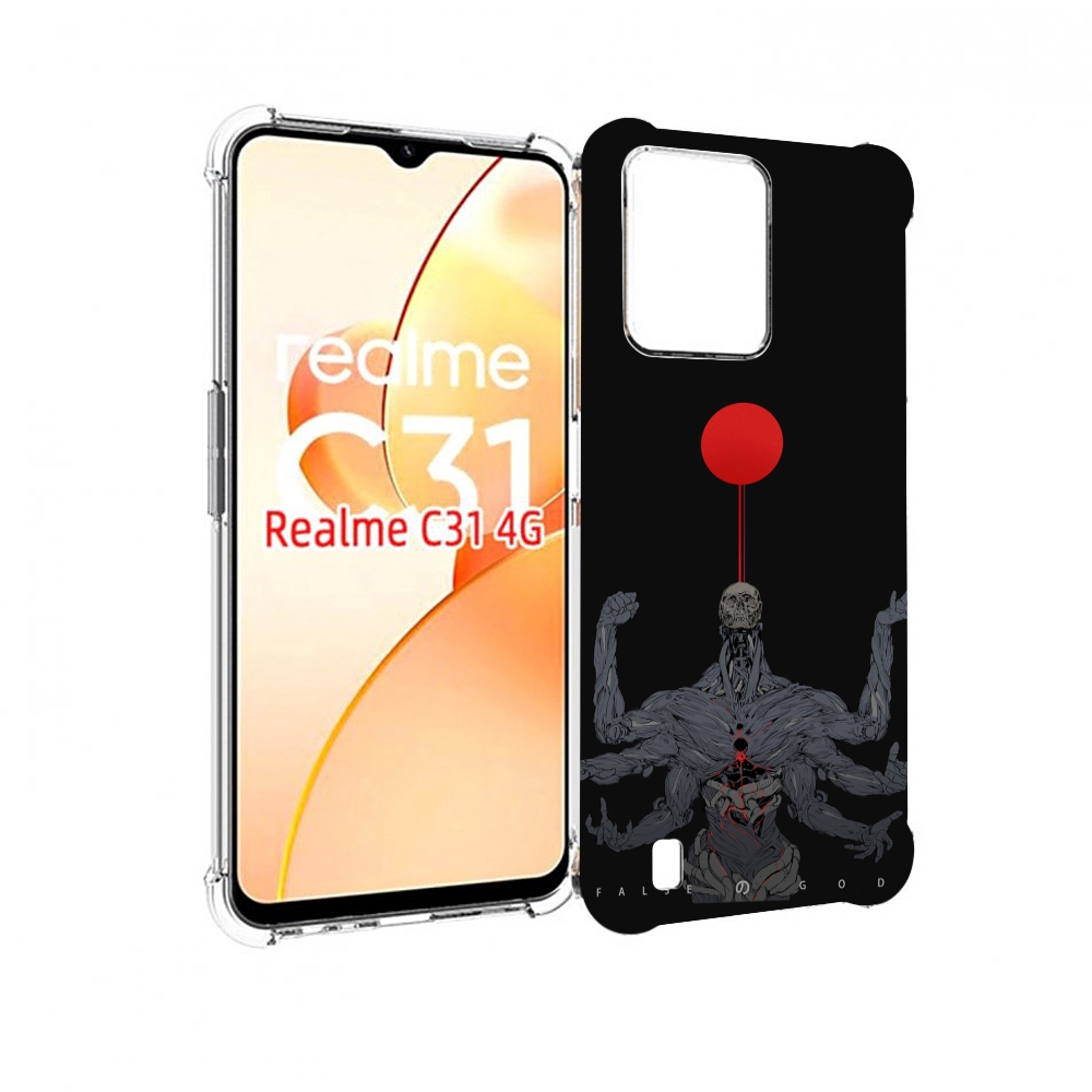 

Чехол MyPads скелет-с-6-руками для OPPO Realme C31, Прозрачный, Tocco