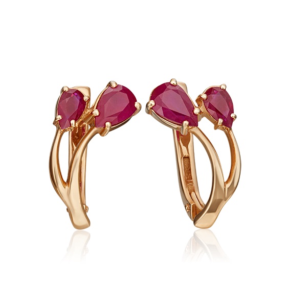 

Серьги из красного золота с рубином PLATINA jewelry 02-0221-00-104-1110-30, 02-0221-00-104-1110-30