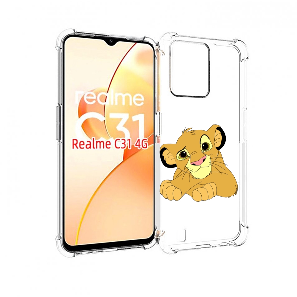 

Чехол MyPads симба-красивый для OPPO Realme C31, Прозрачный, Tocco