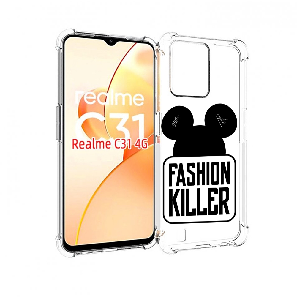 

Чехол MyPads силуэт-микки-мауса для OPPO Realme C31, Прозрачный, Tocco