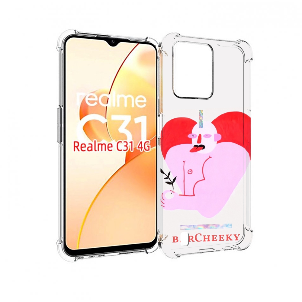 

Чехол MyPads силач в сердце женский для OPPO Realme C31, Прозрачный, Tocco