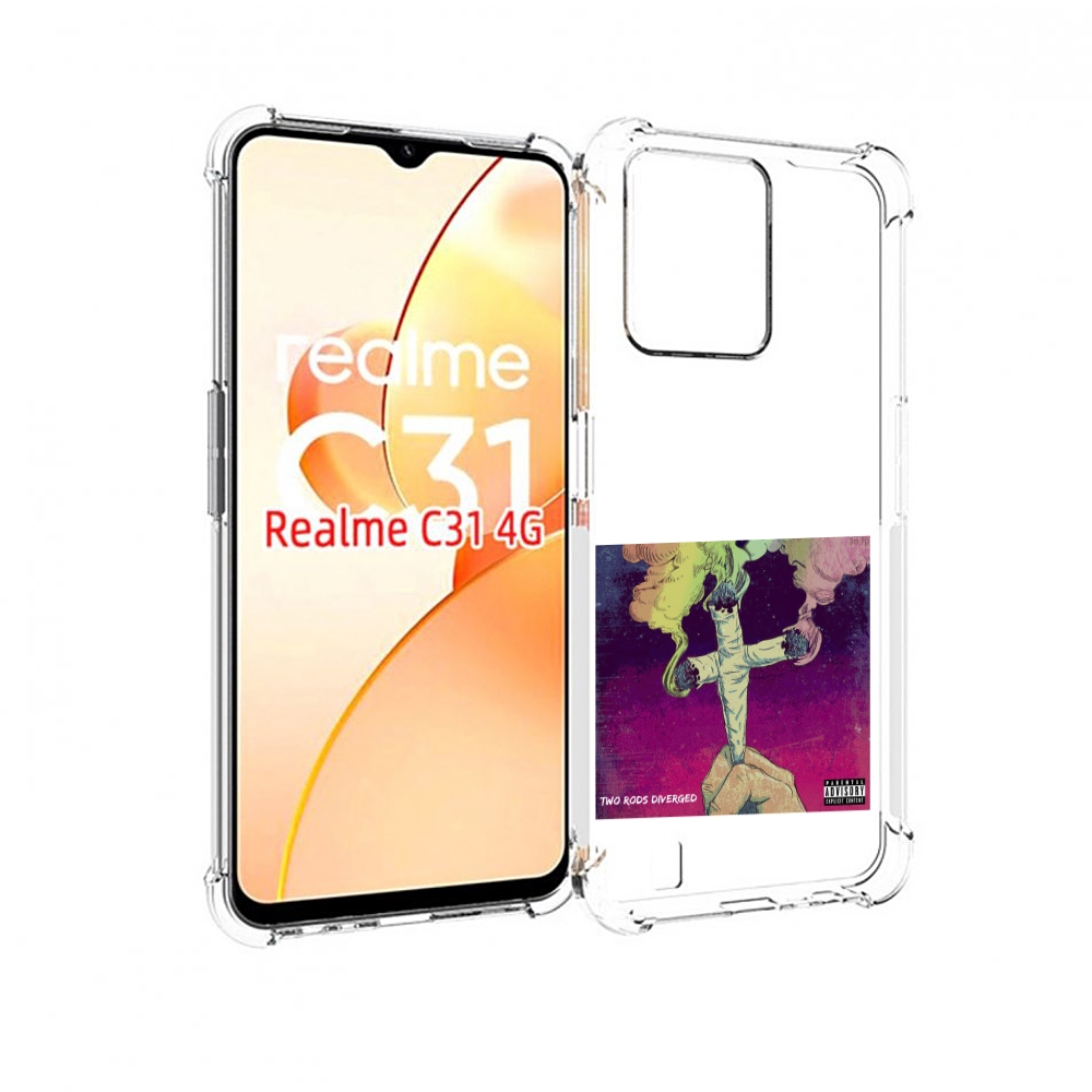 

Чехол MyPads сигаретный крест для OPPO Realme C31, Прозрачный, Tocco