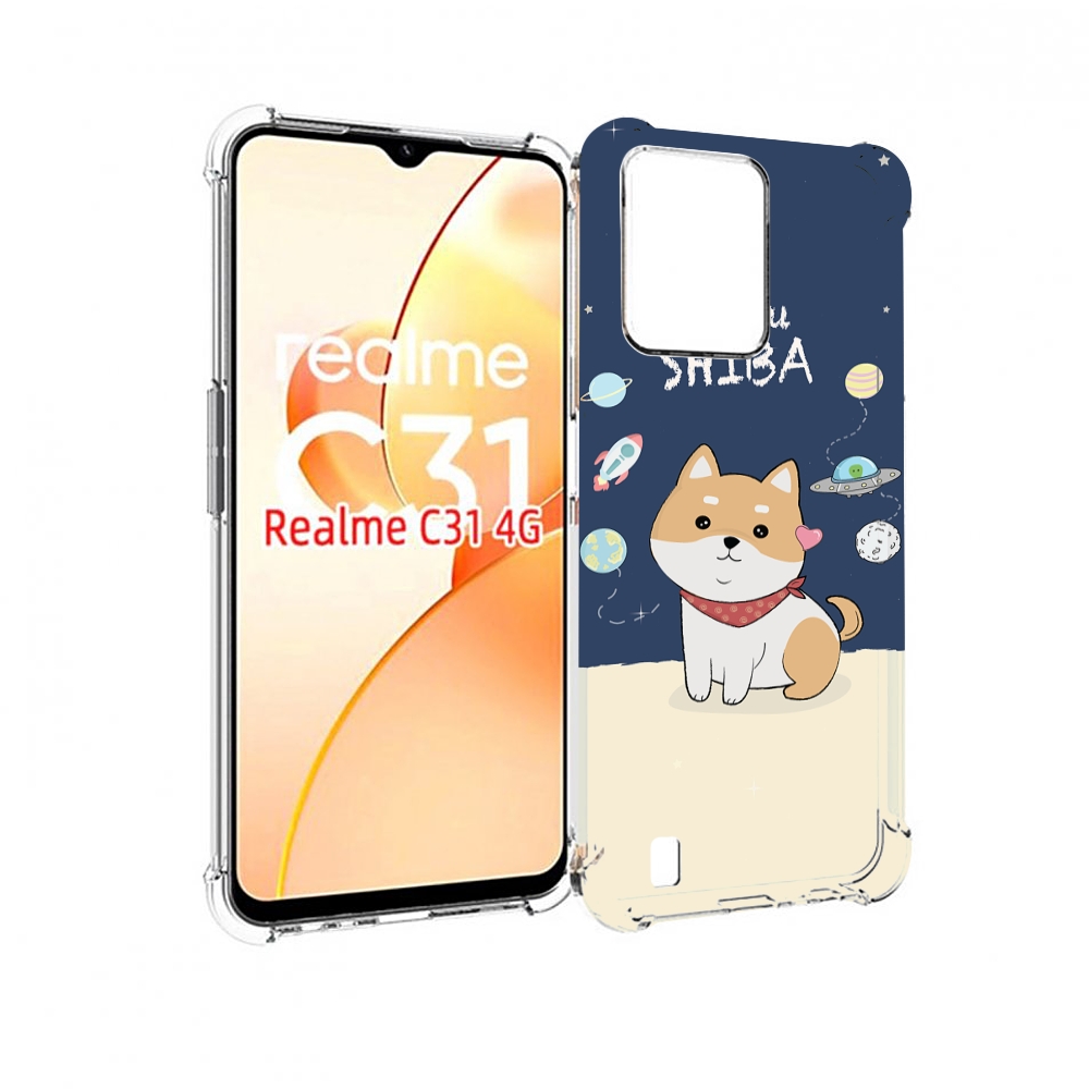 

Чехол MyPads сиба-шиба-ину для OPPO Realme C31, Прозрачный, Tocco