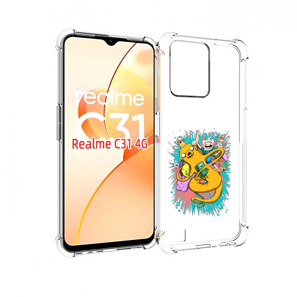 

Чехол MyPads время приключений рисунок для OPPO Realme C31, Прозрачный, Tocco