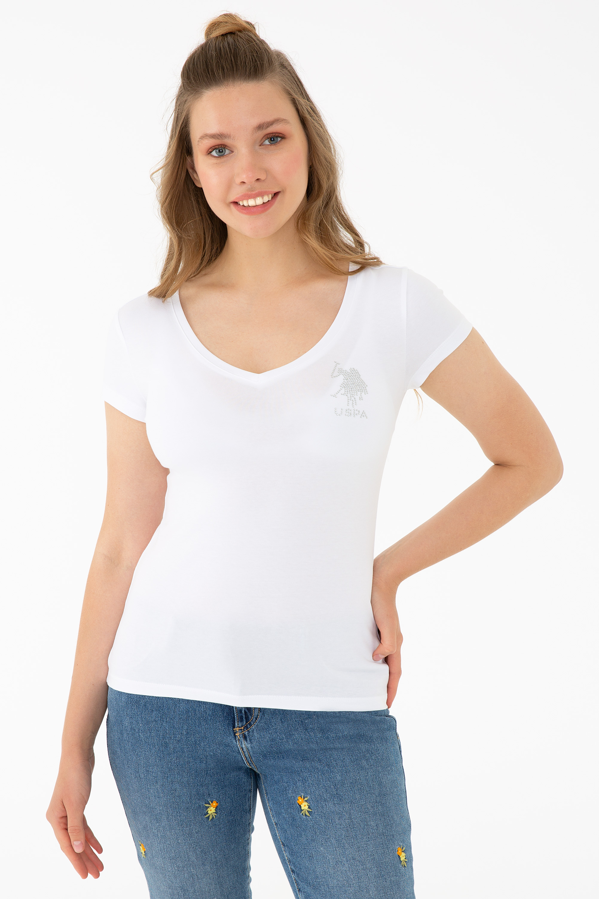 

Футболка женская U.S. POLO Assn. G082SZ0110TV0121 белая 2XS, Белый, G082SZ0110TV0121