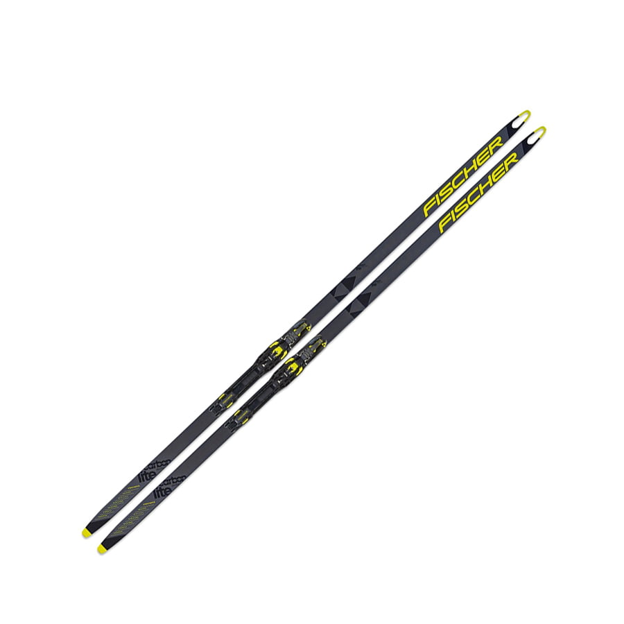 фото Беговые лыжи fischer carbonlite skate plus medium ifp 2020, черно-желтые, 176 см
