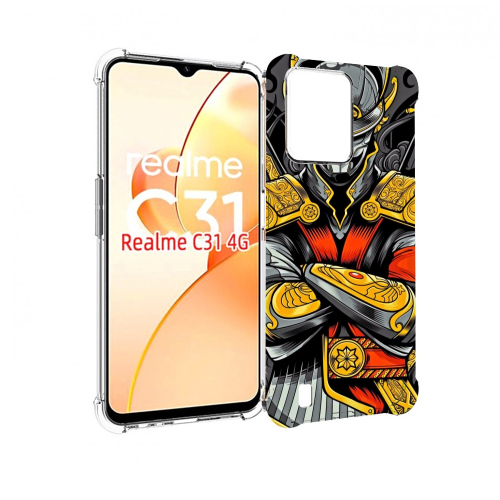 

Чехол MyPads самурай для OPPO Realme C31, Прозрачный, Tocco