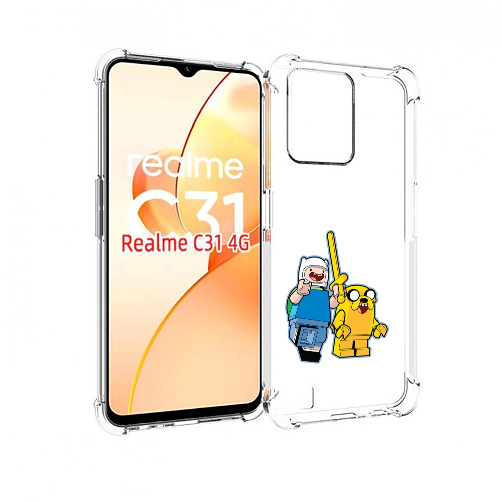 

Чехол MyPads время приключений лего для OPPO Realme C31, Прозрачный, Tocco