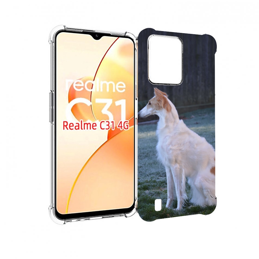 

Чехол MyPads русская псовая борзая для OPPO Realme C31, Прозрачный, Tocco
