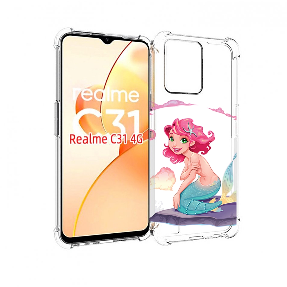 

Чехол MyPads русалочка для OPPO Realme C31, Прозрачный, Tocco