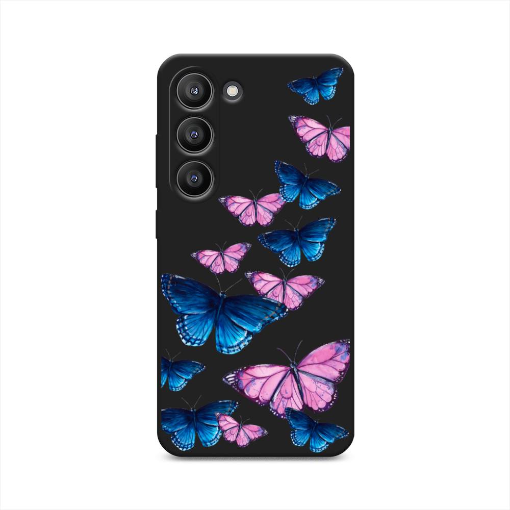 

Чехол Awog на Samsung Galaxy S23 5G "Полет бабочек", Синий;черный;розовый, 2107352-1