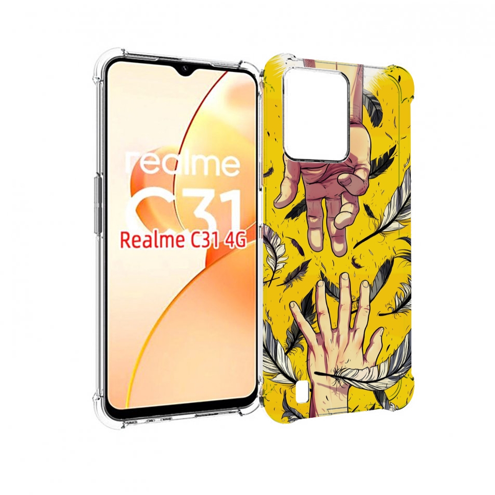 

Чехол MyPads рука-в-руку для OPPO Realme C31, Прозрачный, Tocco