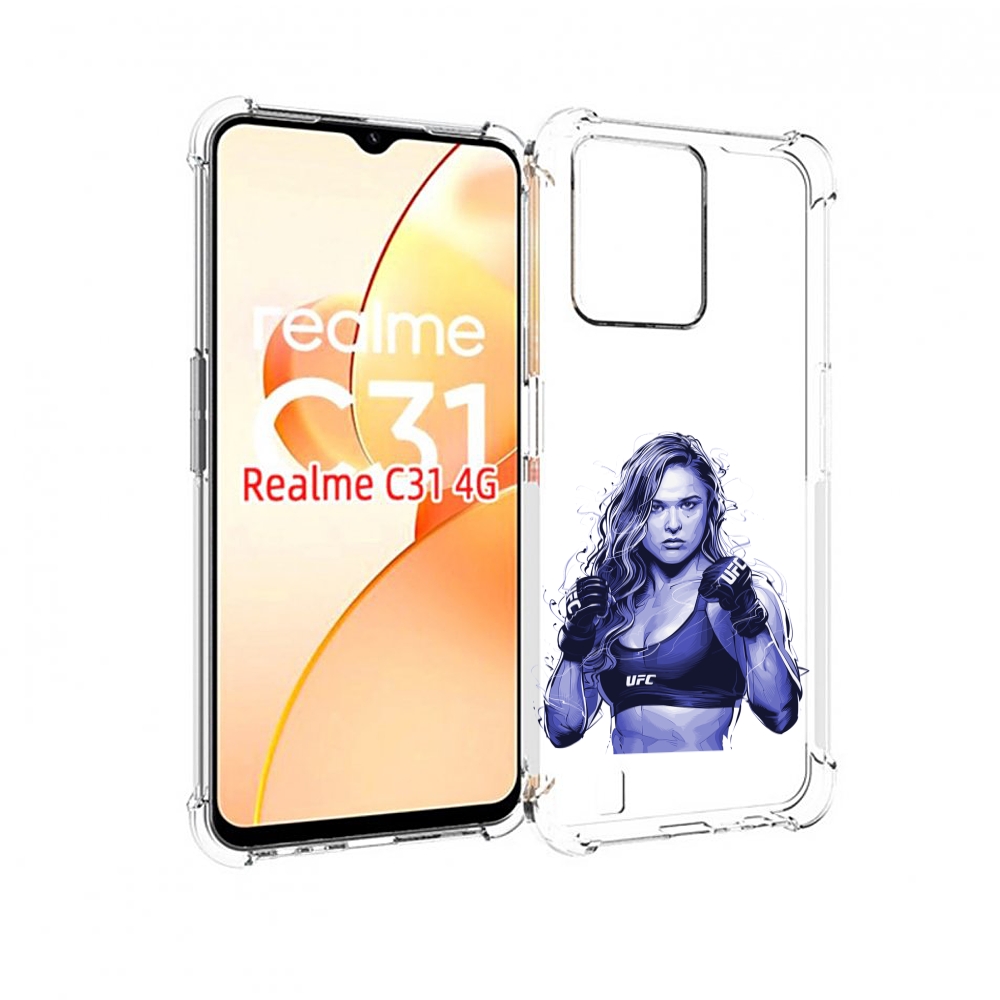 

Чехол MyPads ронда-роузи-юфс для OPPO Realme C31, Прозрачный, Tocco