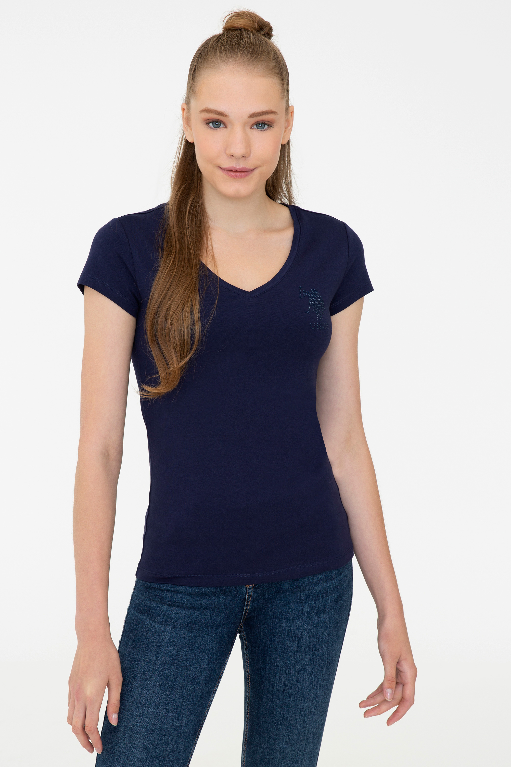 

Футболка женская U.S. POLO Assn. G082SZ0110TV0121 синяя XS, Синий, G082SZ0110TV0121