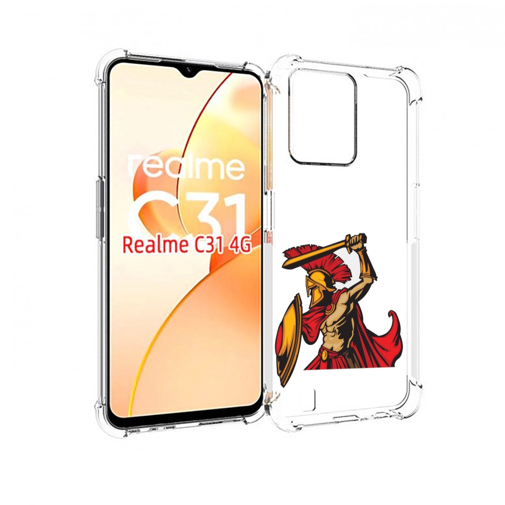 

Чехол MyPads римский-воин для OPPO Realme C31, Прозрачный, Tocco