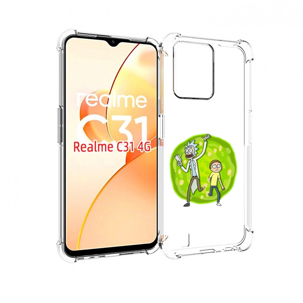 

Чехол MyPads рик-и-морти-в-кружке для OPPO Realme C31, Прозрачный, Tocco