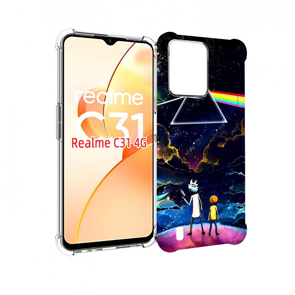 

Чехол MyPads рик и морти в космосе для OPPO Realme C31, Прозрачный, Tocco