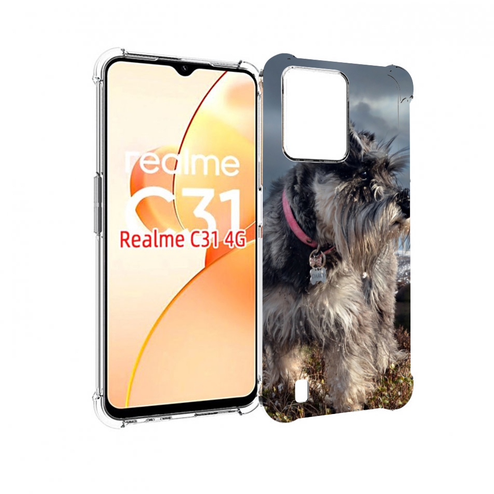 

Чехол MyPads ризеншнауцер 2 для OPPO Realme C31, Прозрачный, Tocco