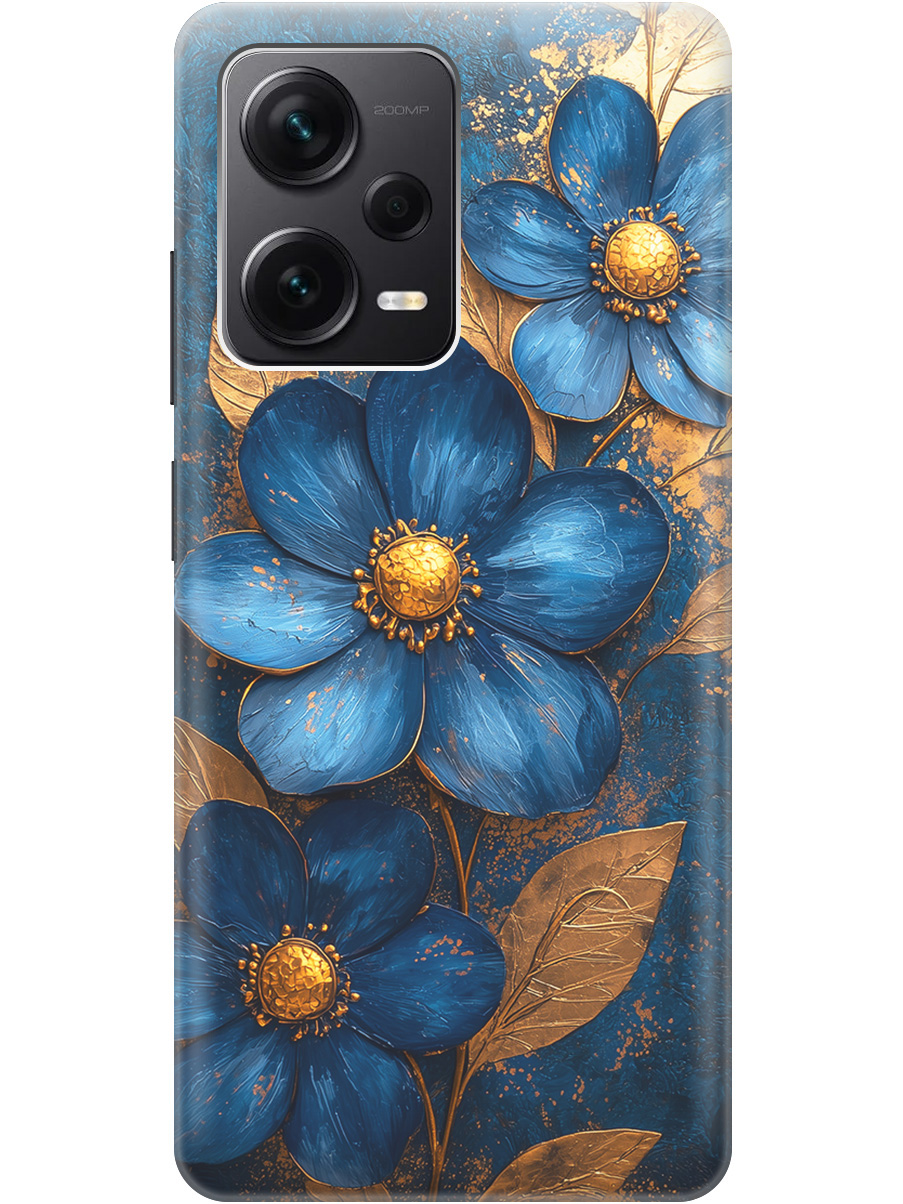 

Чехол на Xiaomi Redmi Note 12 Pro / Note 12 Pro+ / Note 12 Explorer Edition 835582, Прозрачный;золотистый;синий, 762098423
