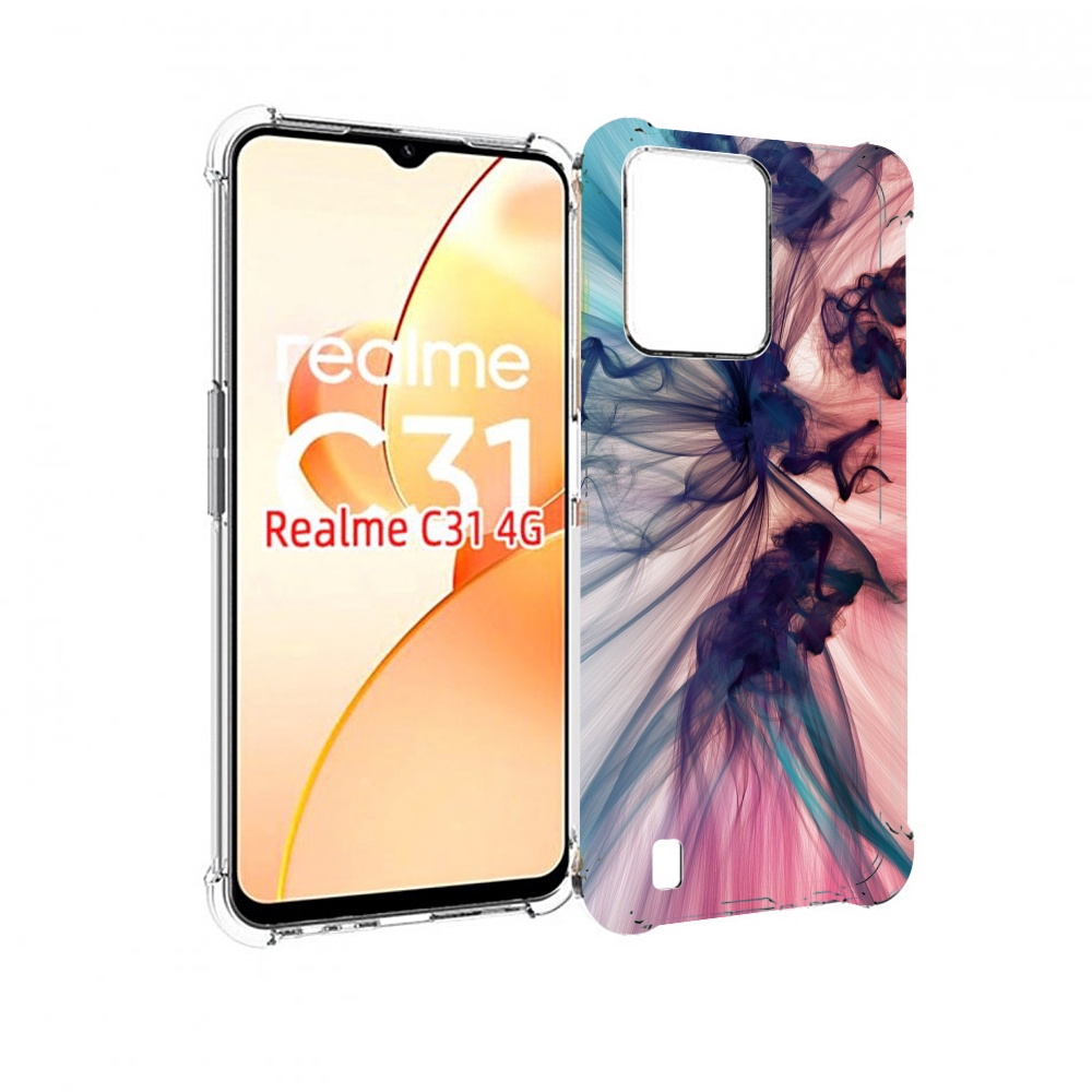 

Чехол MyPads разноцветный дым для OPPO Realme C31, Прозрачный, Tocco