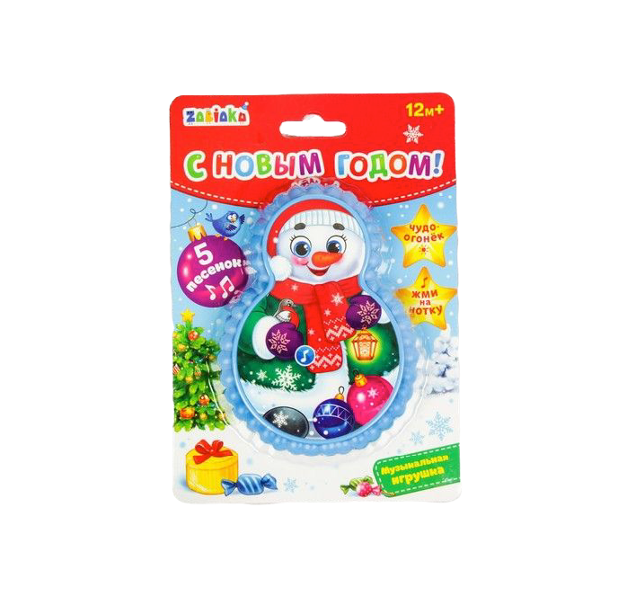 

Музыкальная игрушка Забияка Снеговичок цвет голубой 3136632