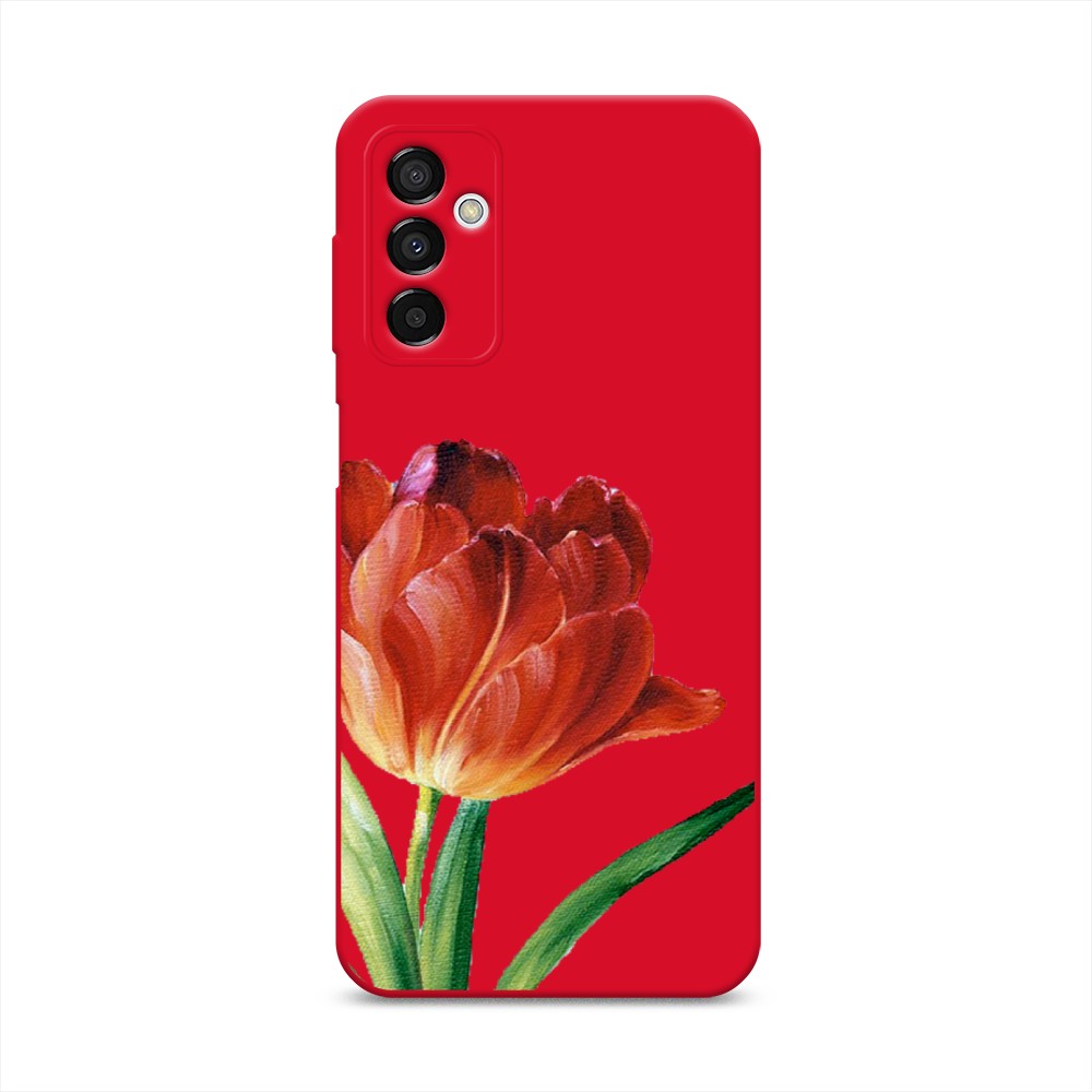 

Чехол Awog на Samsung Galaxy M23 5G "Красный тюльпан", Оранжевый;зеленый, 2105553-1
