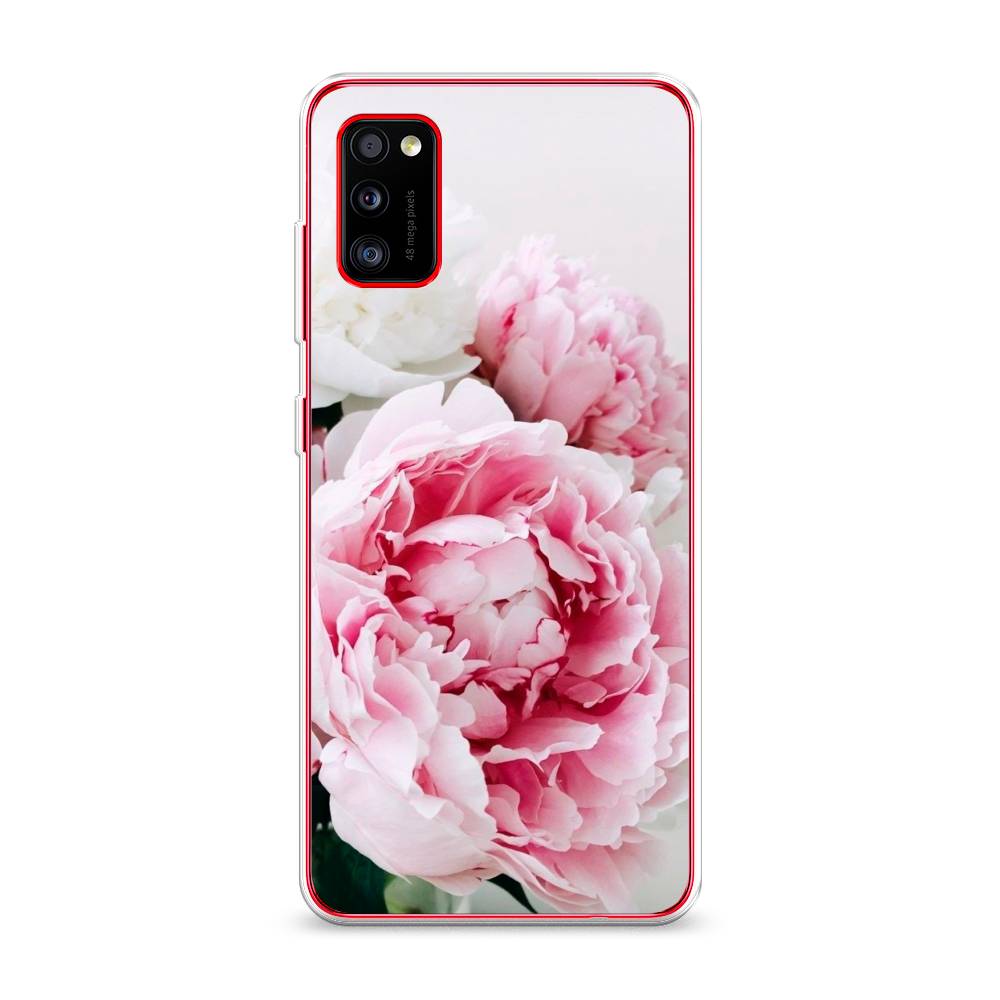 

Чехол на Samsung Galaxy A41 "Розовые и белые пионы", Розовый;белый, 2100450-2