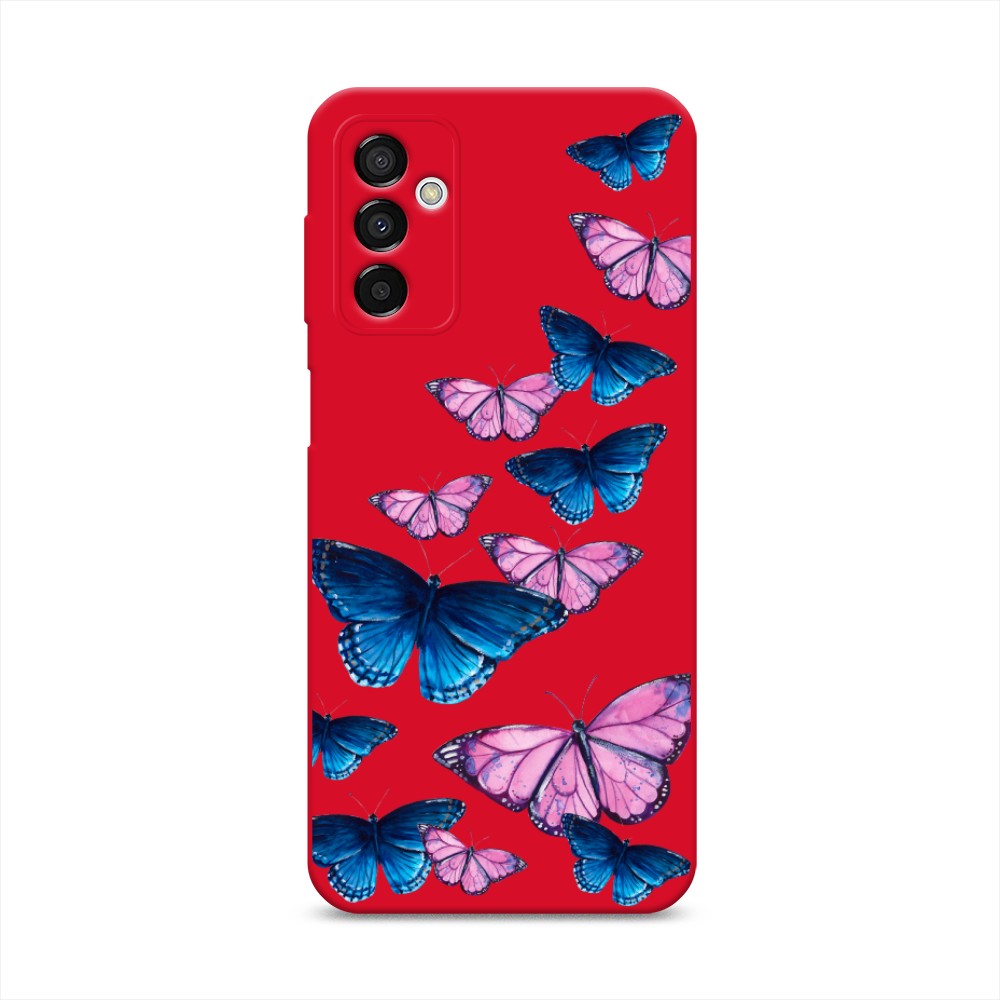 

Чехол Awog на Samsung Galaxy M23 5G "Полет бабочек", Синий;черный;розовый, 2105553-1