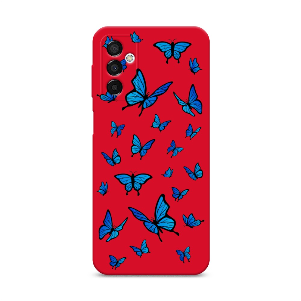 

Чехол Awog на Samsung Galaxy M23 5G "Синие бабочки", Синий;белый, 2105553-1