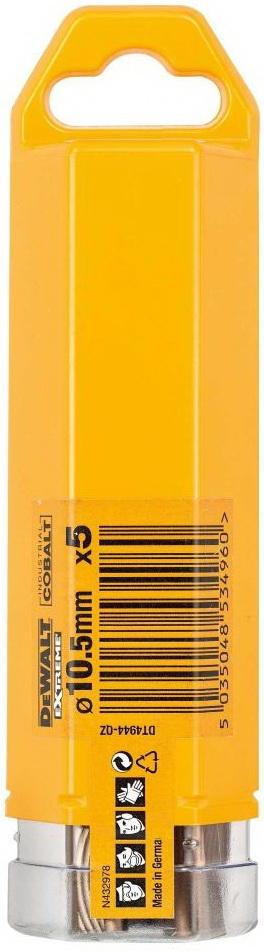 DeWalt Сверлпмет HSS-E CO105х133х87мм5шт DT4944-QZ DeWalt 6190₽