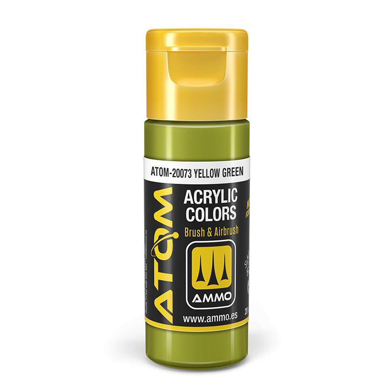 

Акриловая краска Ammo Mig Atom Color Жёлто-зелёный Yellow Green ATOM20073