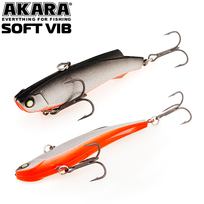 

Воблер Akara раттлин Soft Vib 55 мм 9 гр 1/3 oz 2,2 in A 9, Разноцветный, Soft Vib