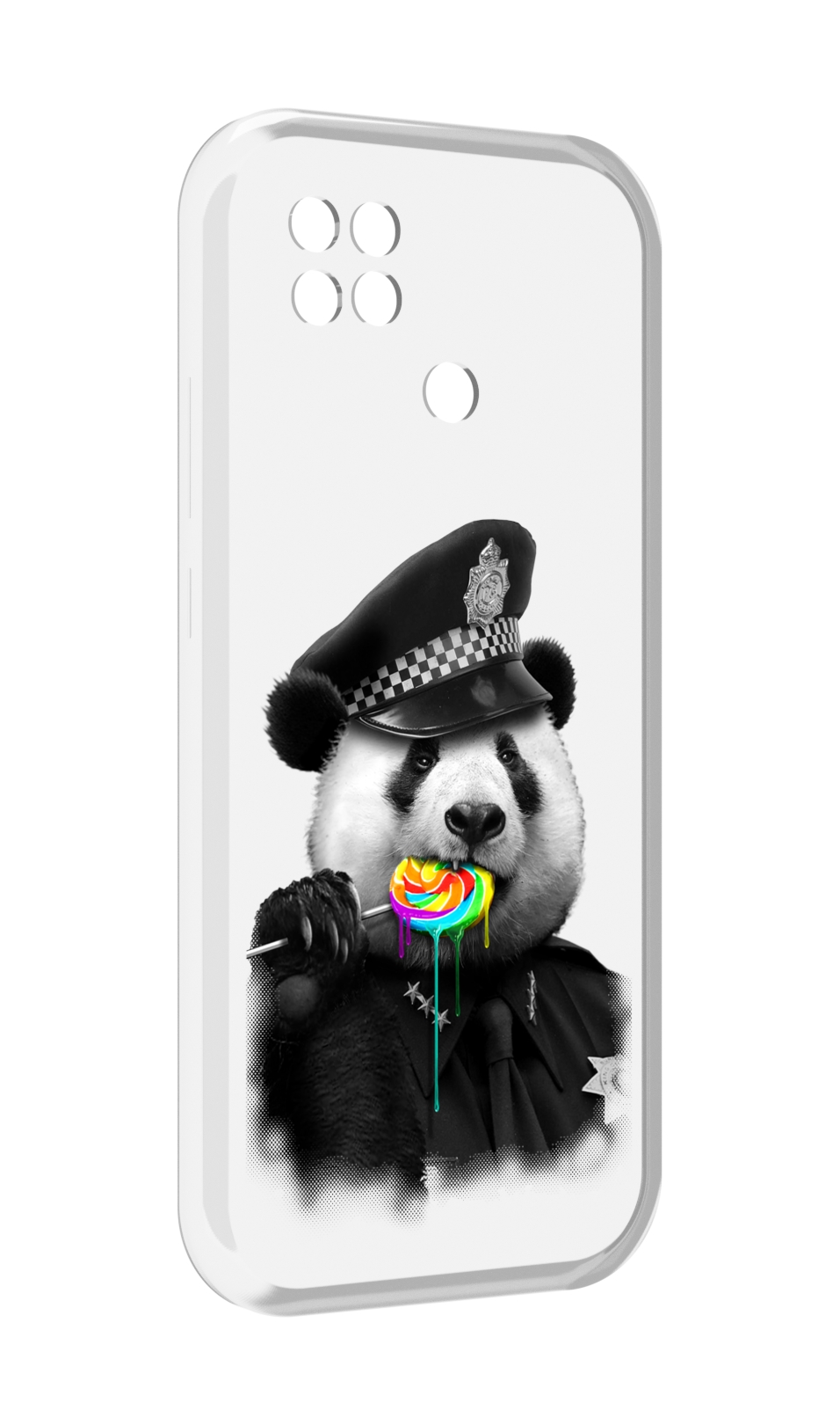 

Чехол MyPads Панда полиция для Xiaomi Poco C40, Прозрачный, Tocco
