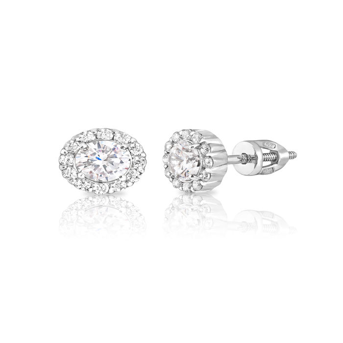 

Серьги женские из серебра SKAZKA Natali Romanovoi 26417, фианит, 26417