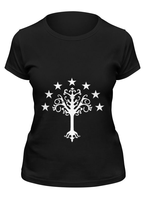 

Футболка женская Printio White tree черная 2XL, Черный, White tree