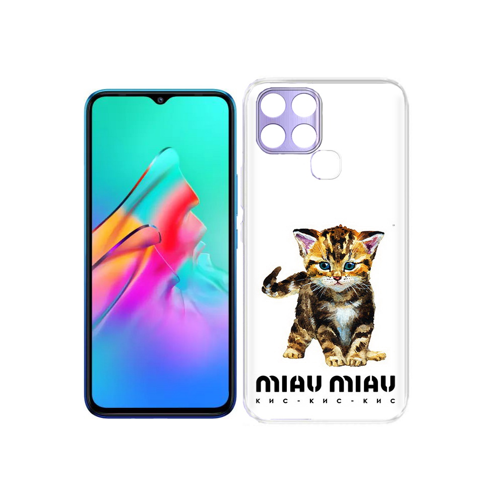 фото Чехол задняя-панель-накладка-бампер mypads бренд miau miau для infinix smart 6