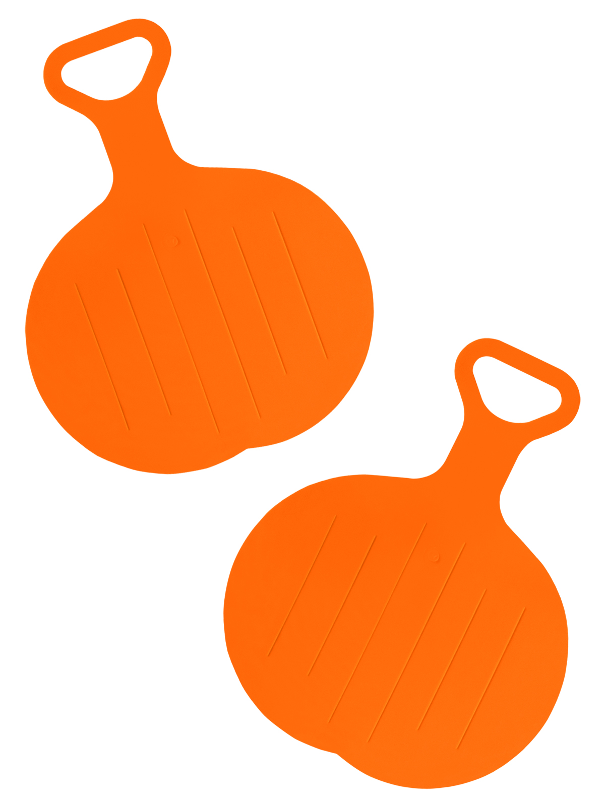 фото Игровой зимний набор винтер ледянка круглая оранжевая - 2 шт.