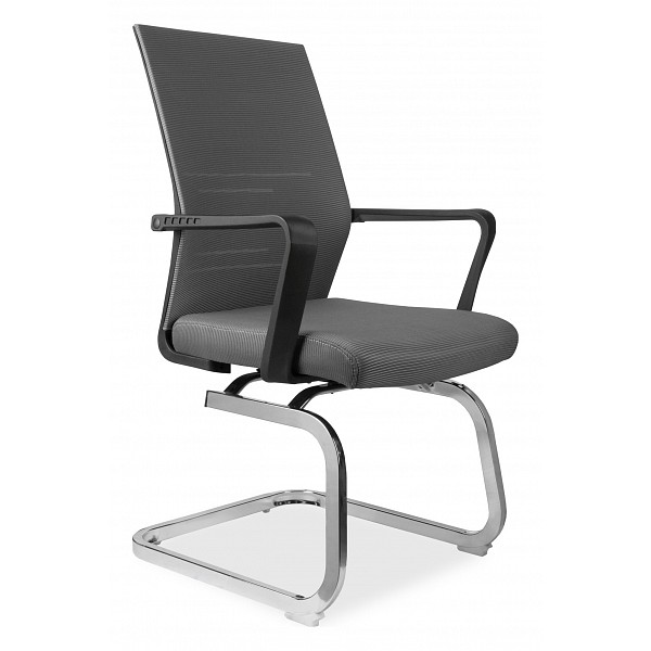 фото Кресло rch g818 серая сетка на полозьях riva chair