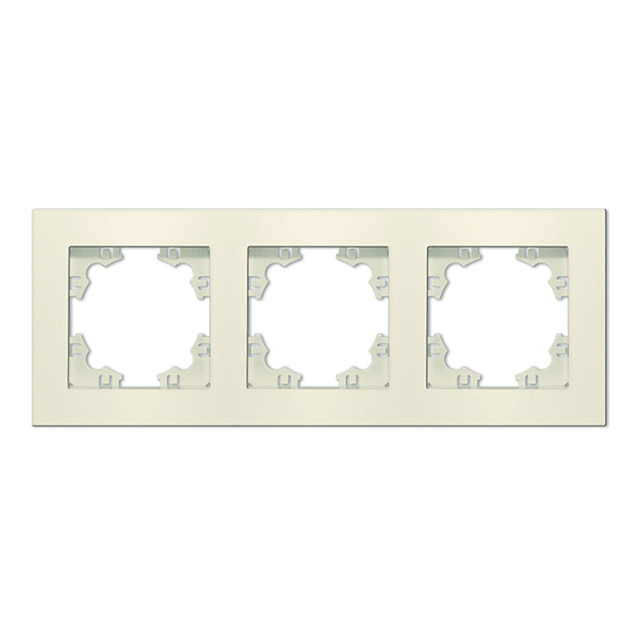 

Рамка 3-м Афина универс. сл. кость (ivory) Universal A0045-I, Бежевый