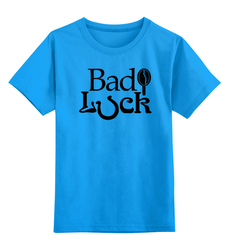 

Детская футболка Printio Bad luck цв.голубой р.140, 0000000786945