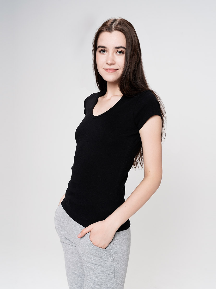 

Футболка женская ТВОЕ 45802 черная XS, 45802-1