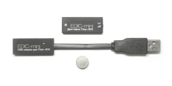 

Цифровой диктофон Edic-mini Tiny+ B70 4 Гб Black, Tiny+ B70