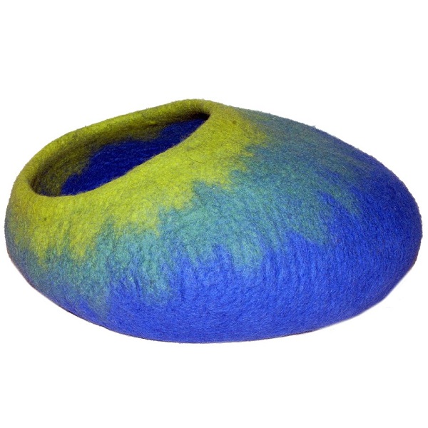 

Домик для кошек Dharma Dog Karma Cat Омбре, синий, зеленый, 51x25.5x36см, Омбре