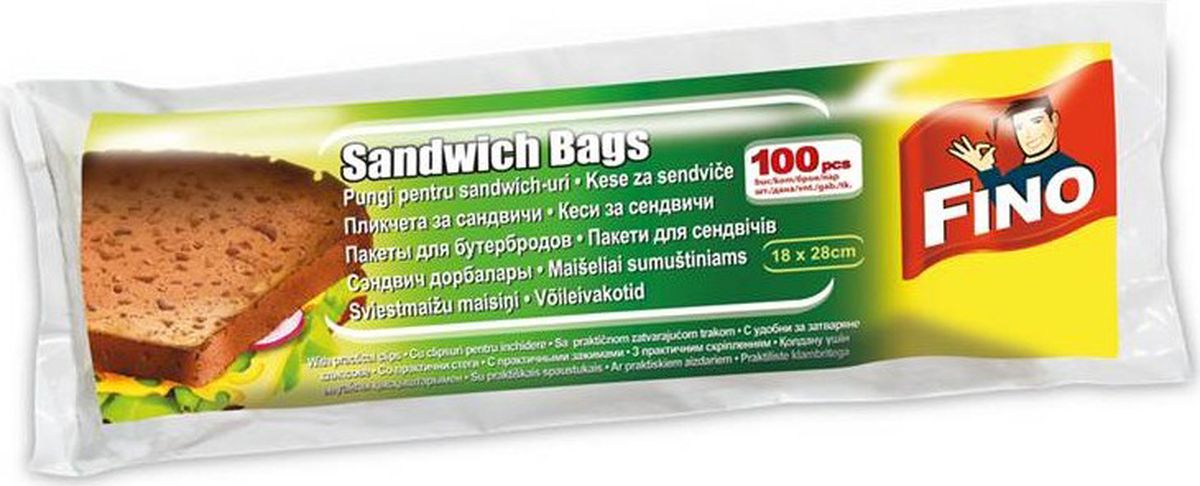 

Пищевой пакет NoBrand 100 шт 18х28см