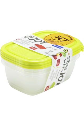 

Набор контейнеров Roto, 61220 для продуктов 3 шт, Зеленый