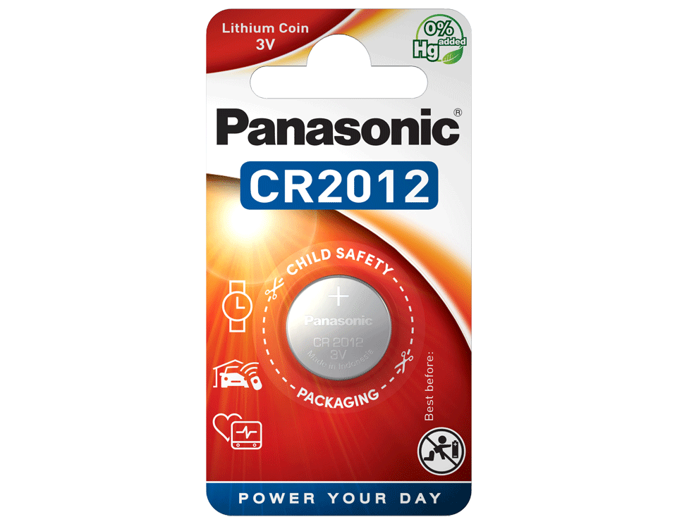 Литиевые дисковые батарейки Panasonic CR-2012EL-1B литиевые дисковые батарейки gp