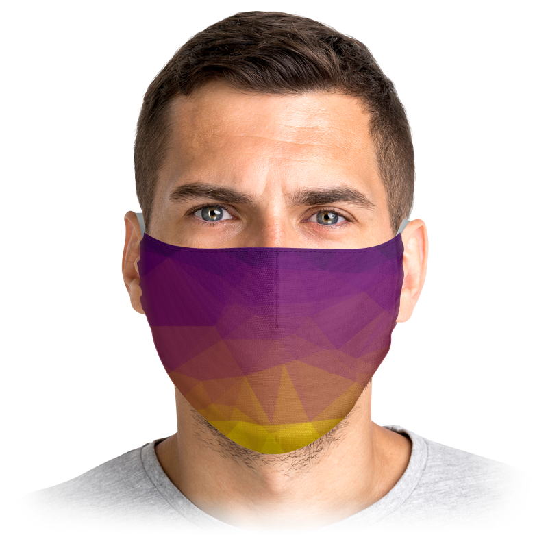 

Многоразовая маска Printio Геометрический фон абстракция коричневая S, Геометрический фон абстракция