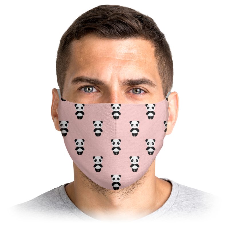 

Многоразовая маска Printio Панда розовая S, Панда