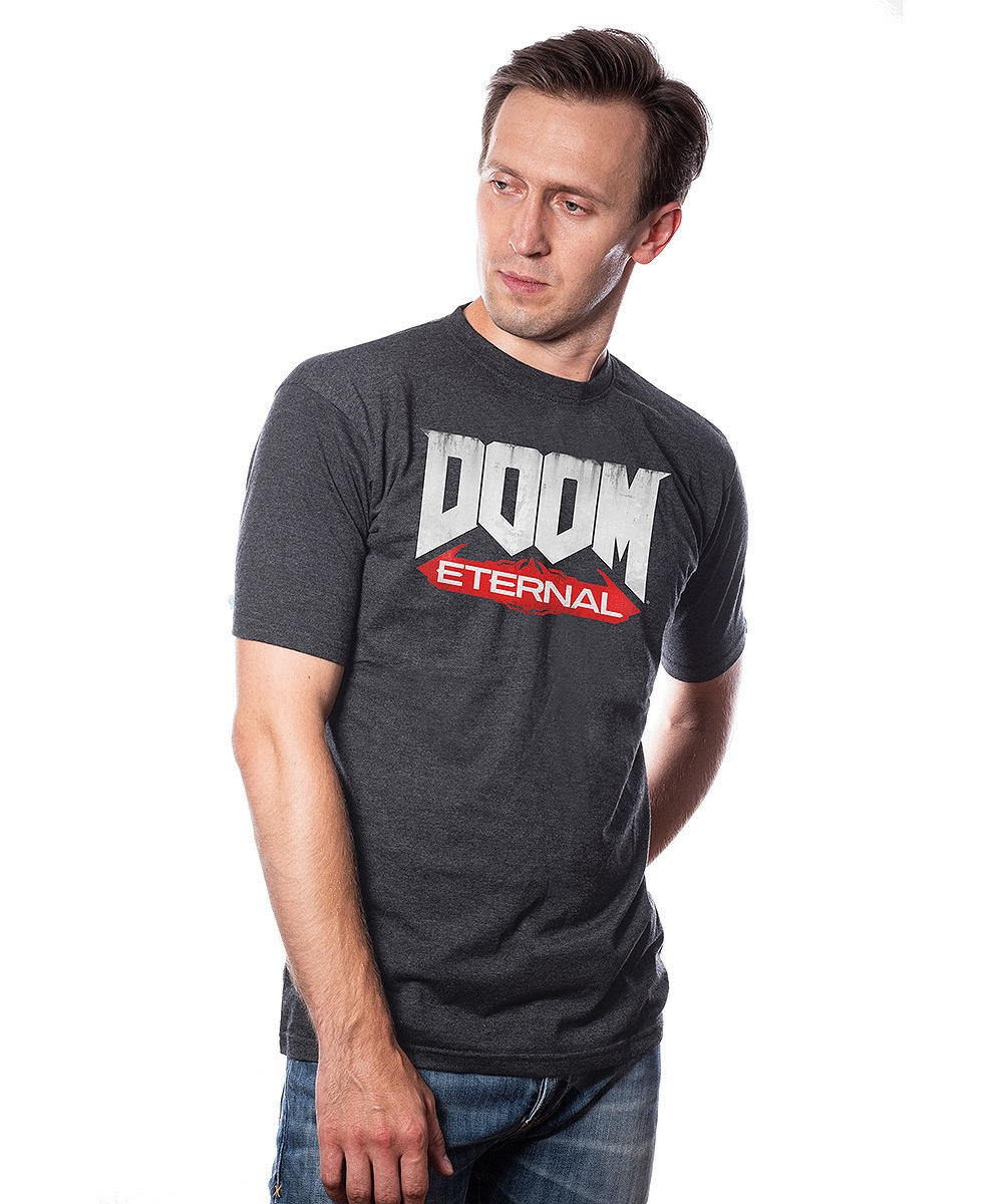 

Футболка унисекс Good Loot Doom Eternal серая S, Серый, Doom Eternal