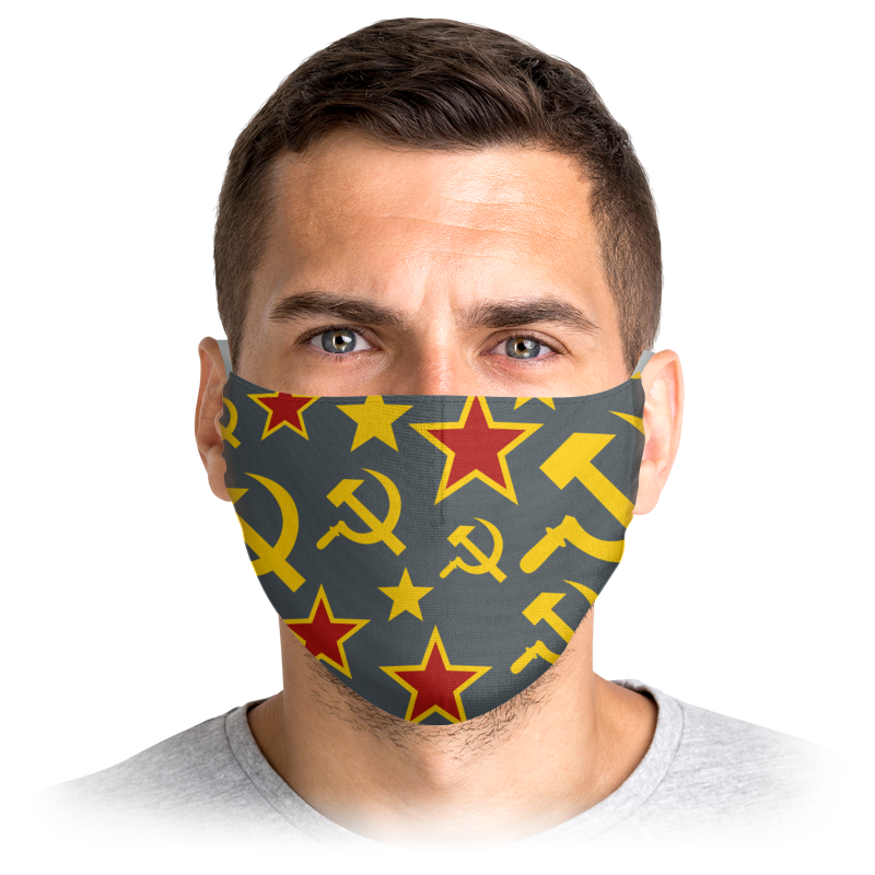 

Многоразовая маска Printio Вирусу нет желтая S, Вирусу нет